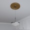 Ekena Millwork PVC Medallion (Canopies up to 11 1/2"), 19"OD x 3 1/2"ID x 1 1/2"P, Metallic Vintage Gold CMP19TRDVG - alternate 10